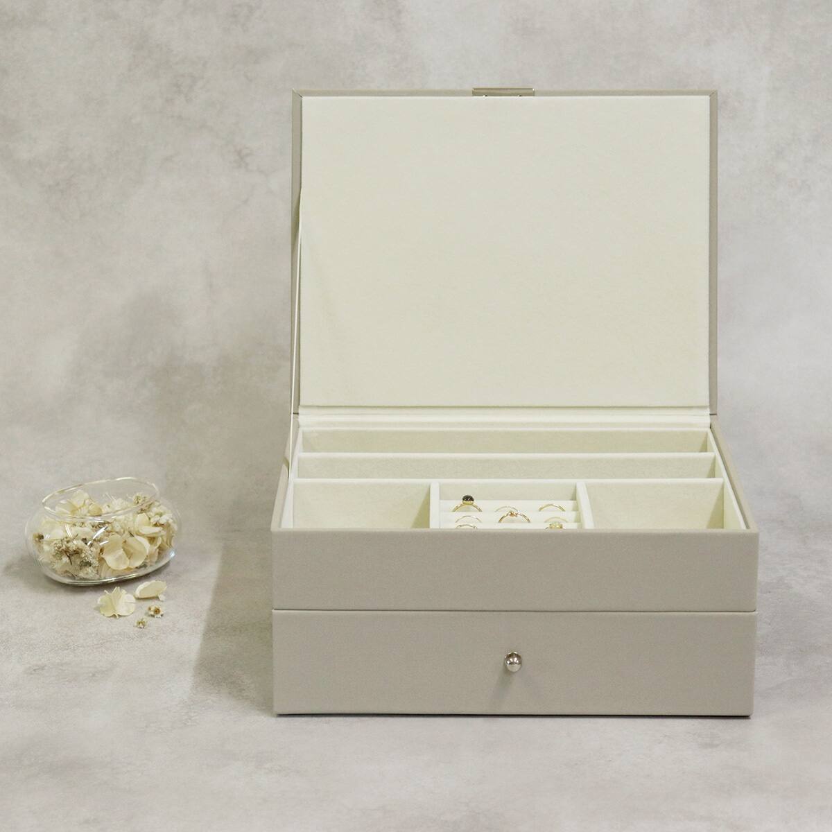 ジュエリーボックス2段 (サンドベージュ) | ニトリネット【公式】 家具