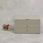 ジュエリーボックス3段 (サンドベージュ) 3枚目画像