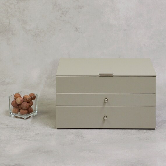 ジュエリーボックス3段 (サンドベージュ) 3枚目画像