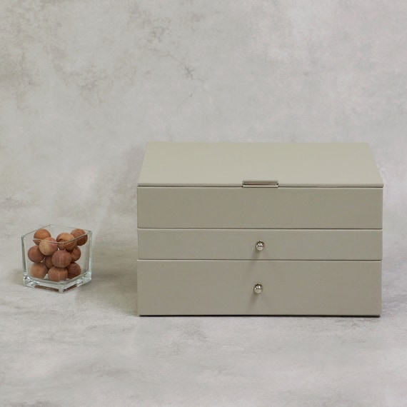 ジュエリーボックス3段 (サンドベージュ) 3枚目画像