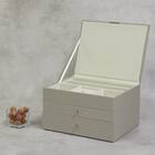 ジュエリーボックス3段 (サンドベージュ) 4枚目画像