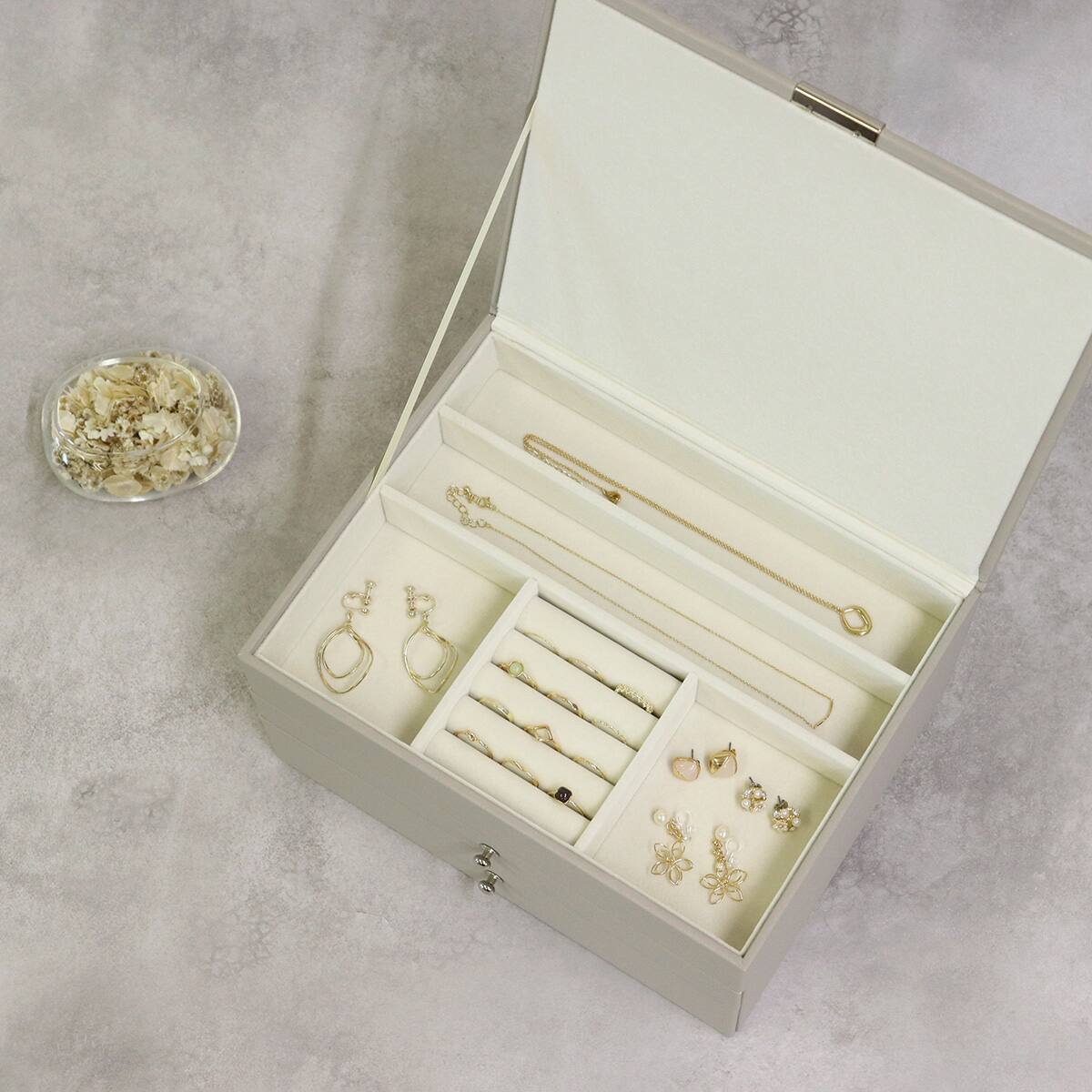 ジュエリーボックス3段 (サンドベージュ) | ニトリネット【公式】 家具