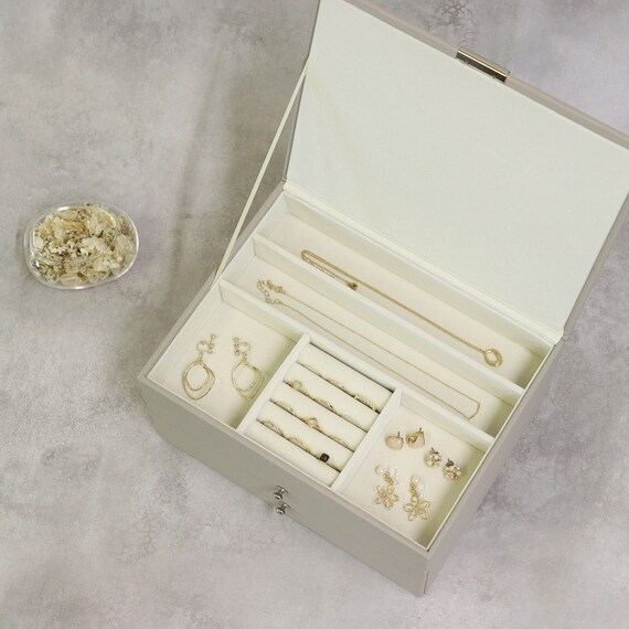 ジュエリーボックス3段 (サンドベージュ) 6枚目画像