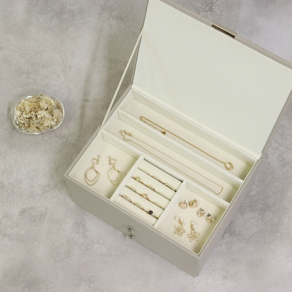 ジュエリーボックス3段 (サンドベージュ) 6枚目画像