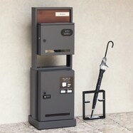 工事不要な門柱型宅配ボックス付きポスト