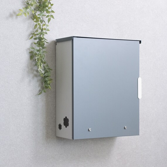 大容量壁掛けタイプの郵便ポスト(スモーキーブルー) 1枚目画像