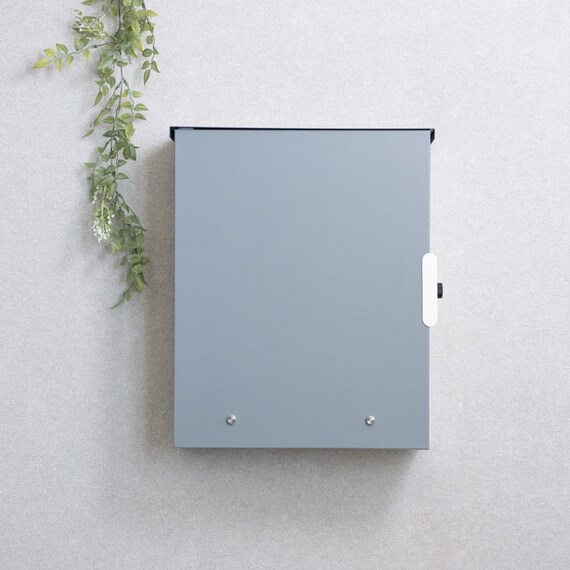 大容量壁掛けタイプの郵便ポスト(スモーキーブルー) 3枚目画像