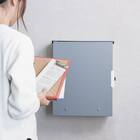 大容量壁掛けタイプの郵便ポスト(スモーキーブルー) 5枚目画像