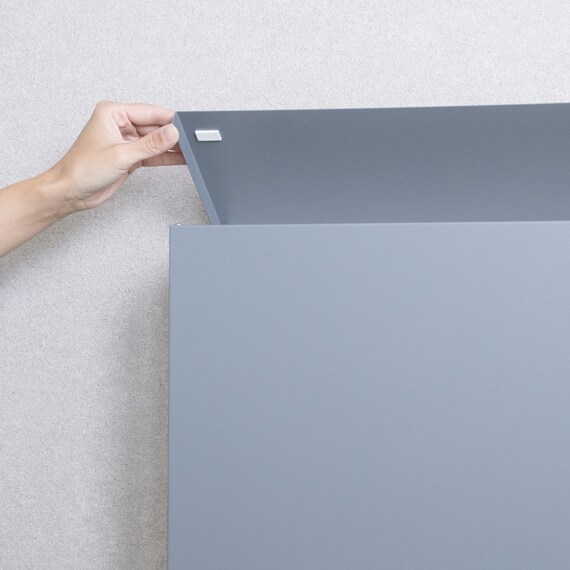 大容量壁掛けタイプの郵便ポスト(スモーキーブルー) 6枚目画像