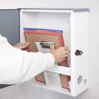 大容量壁掛けタイプの郵便ポスト(スモーキーブルー) 10枚目画像