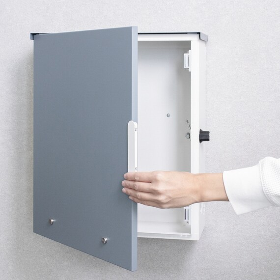 大容量壁掛けタイプの郵便ポスト(スモーキーブルー) 11枚目画像