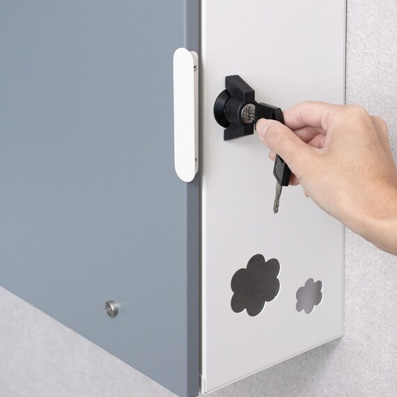 大容量壁掛けタイプの郵便ポスト(スモーキーブルー) 13枚目画像