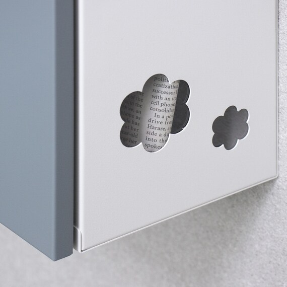 大容量壁掛けタイプの郵便ポスト(スモーキーブルー) 15枚目画像