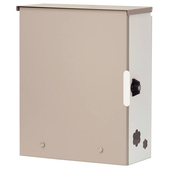大容量壁掛けタイプの郵便ポスト(ライトベージュ) 2枚目画像