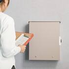 大容量壁掛けタイプの郵便ポスト(ライトベージュ) 5枚目画像