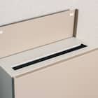 大容量壁掛けタイプの郵便ポスト(ライトベージュ) 8枚目画像