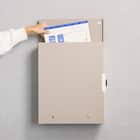 大容量壁掛けタイプの郵便ポスト(ライトベージュ) 9枚目画像