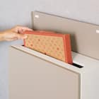 大容量壁掛けタイプの郵便ポスト(ライトベージュ) 10枚目画像