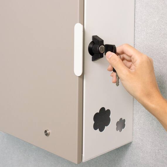 大容量壁掛けタイプの郵便ポスト(ライトベージュ) 15枚目画像