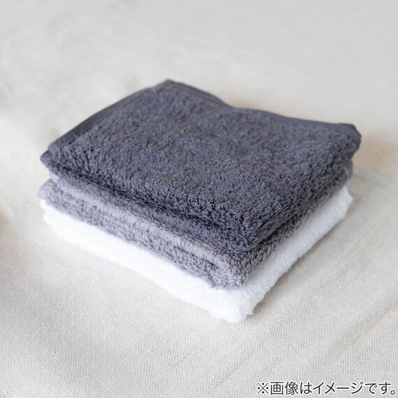 超無撚糸 フェイスタオル(ホワイト) 5枚目画像