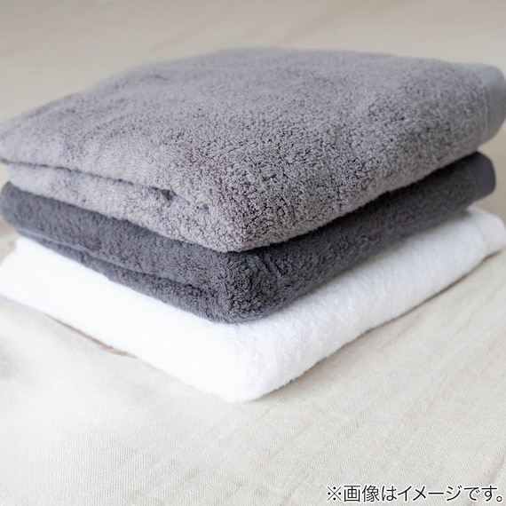 超無撚糸 フェイスタオル(ホワイト) 6枚目画像