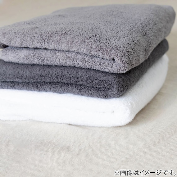 超無撚糸 フェイスタオル(ホワイト) 7枚目画像