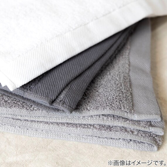 超無撚糸 フェイスタオル(ホワイト) 8枚目画像
