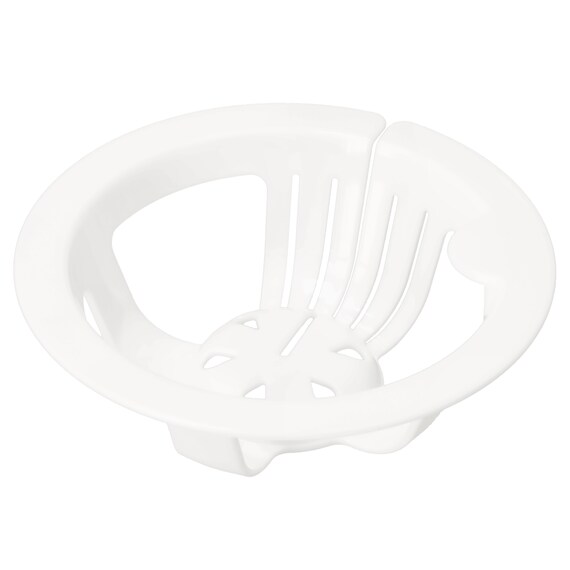 しぼれる排水口ネットホルダー(ホワイト) 1枚目画像