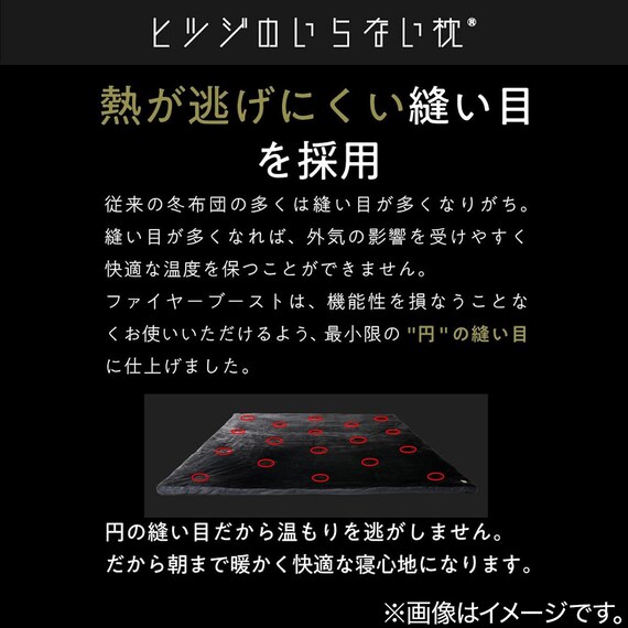 ヒツジのいらないかけ布団 ファイヤーブースト シングル ブラック 7枚目画像