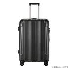 拡張 ジッパータイプ キャリーケース 32-38L (カーボンブラック) 6枚目画像