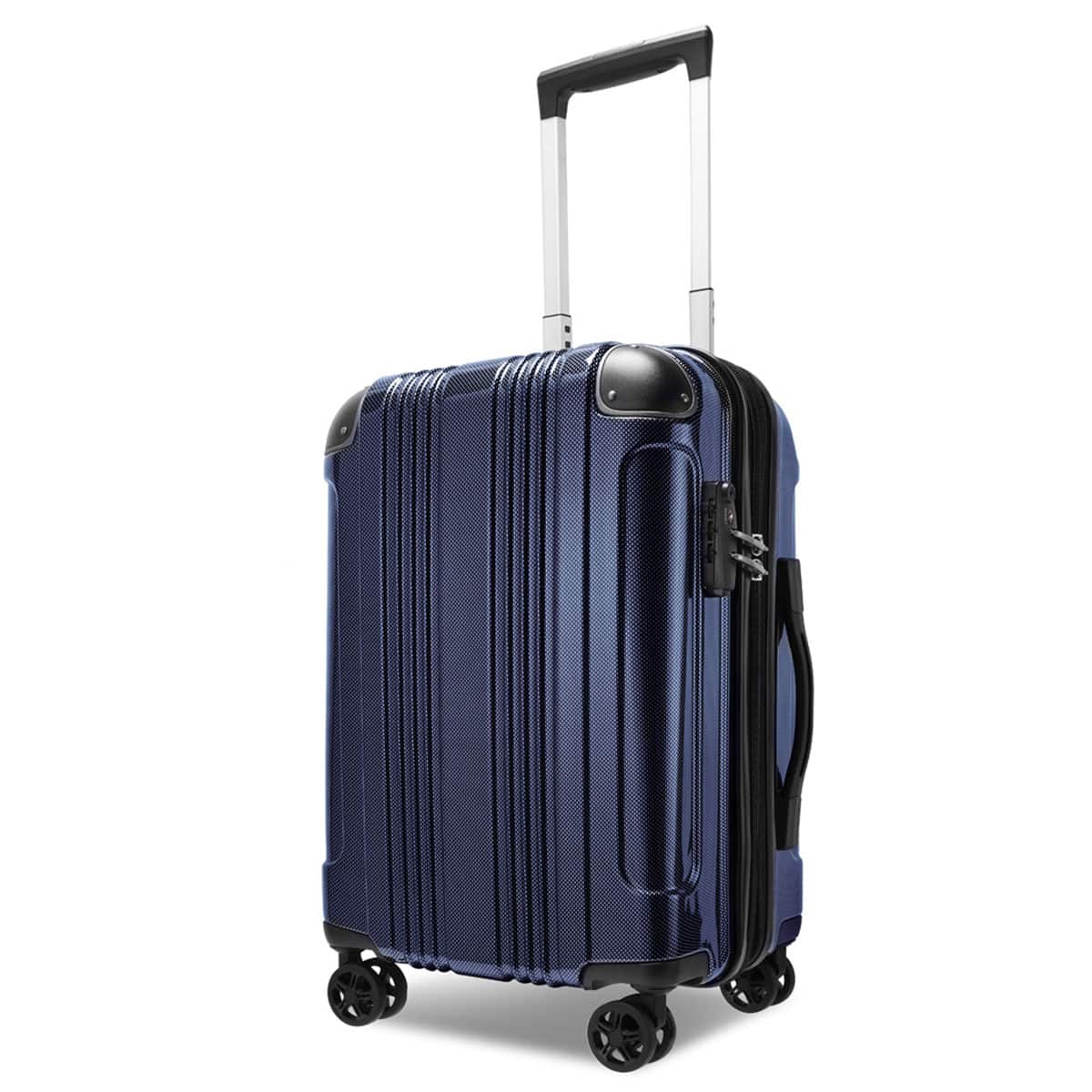 拡張 ジッパータイプ キャリーケース 32-38L (カーボンブラック