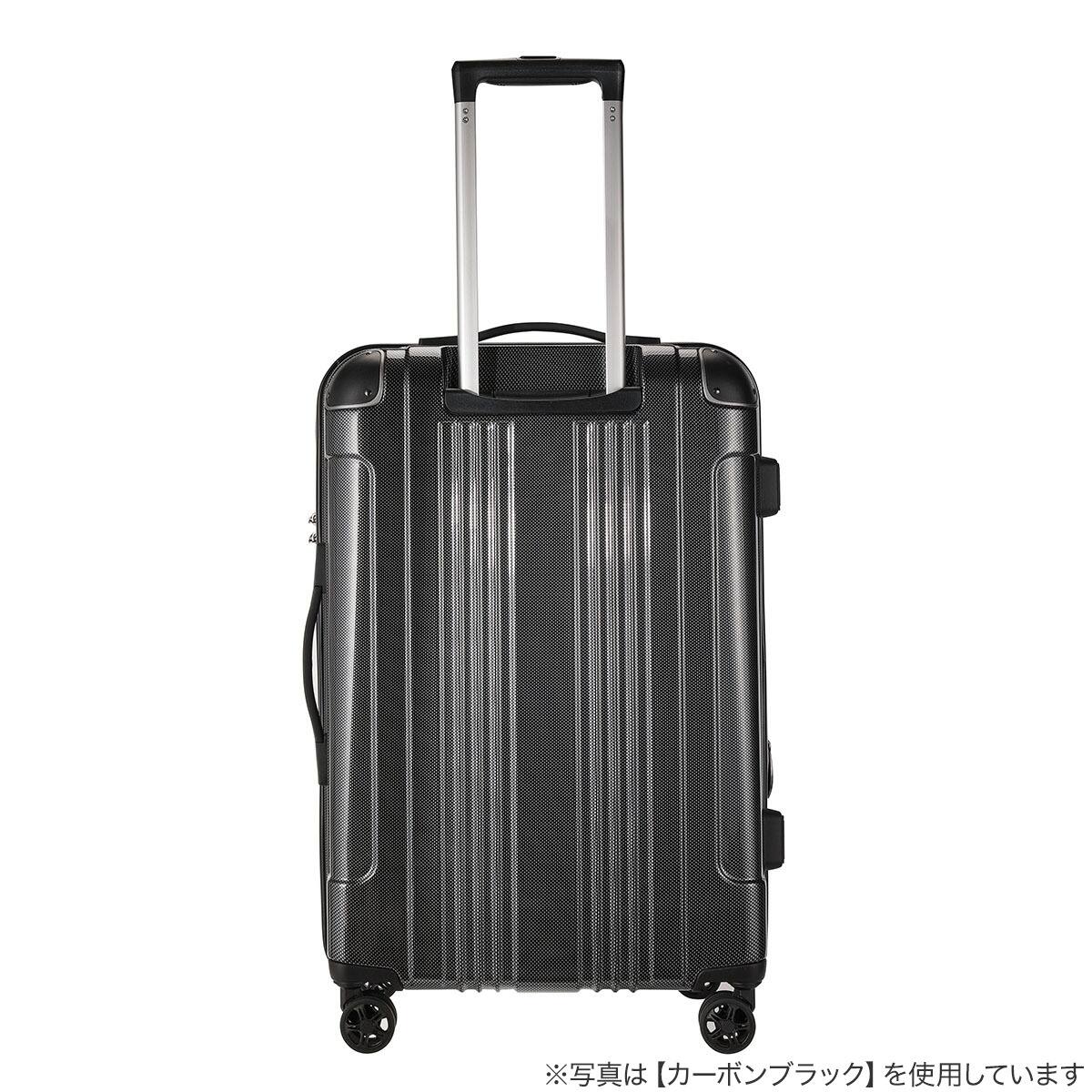 拡張 ジッパータイプ キャリーケース 32-38L (カーボンネイビー