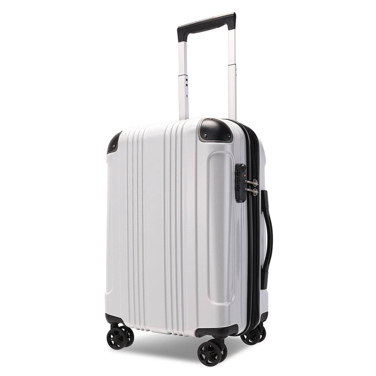 拡張 ジッパータイプ キャリーケース 32-38L (カーボンホワイト