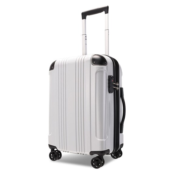 拡張 ジッパータイプ キャリーケース 32-38L (カーボンホワイト) 1枚目画像