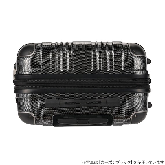 拡張 ジッパータイプ キャリーケース 32-38L (カーボンホワイト) 5枚目画像