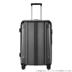 拡張 ジッパータイプ キャリーケース 32-38L (カーボンホワイト) 6枚目画像