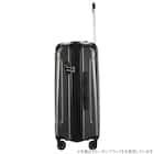 拡張 ジッパータイプ キャリーケース 32-38L (カーボンホワイト) 7枚目画像