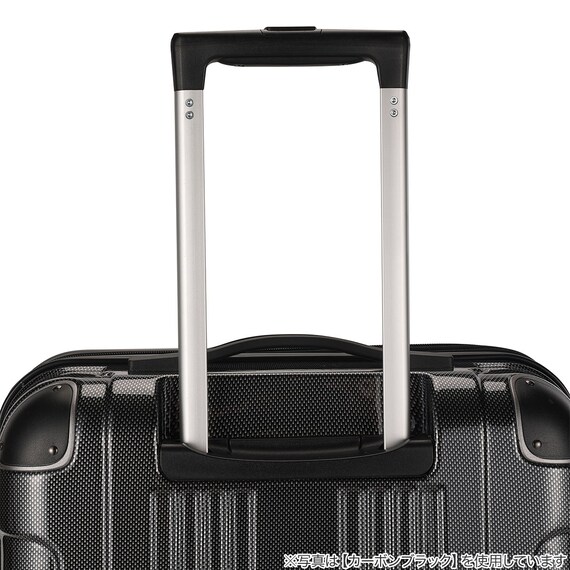 拡張 ジッパータイプ キャリーケース 32-38L (カーボンホワイト) 10枚目画像