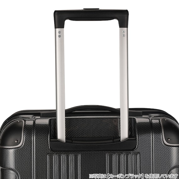 拡張 ジッパータイプ キャリーケース 32-38L (カーボンホワイト) 10枚目画像