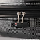 拡張 ジッパータイプ キャリーケース 32-38L (カーボンホワイト) 13枚目画像