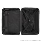 拡張 ジッパータイプ キャリーケース 32-38L (カーボンホワイト) 14枚目画像