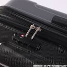 拡張 ジッパータイプ キャリーケース 32-38L (カーボンホワイト) 16枚目画像