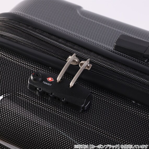 拡張 ジッパータイプ キャリーケース 32-38L (カーボンホワイト) 16枚目画像