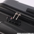 拡張 ジッパータイプ キャリーケース 32-38L (カーボンホワイト) 16枚目画像