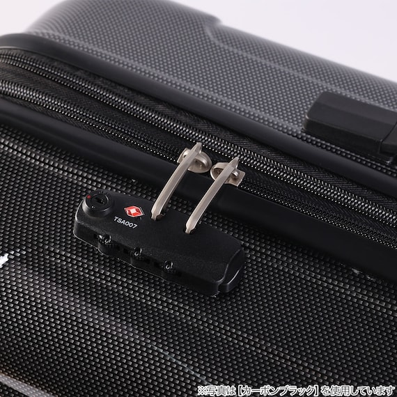 拡張 ジッパータイプ キャリーケース 32-38L (カーボンホワイト) 16枚目画像