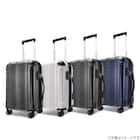 拡張 ジッパータイプ キャリーケース 32-38L (カーボンホワイト) 17枚目画像