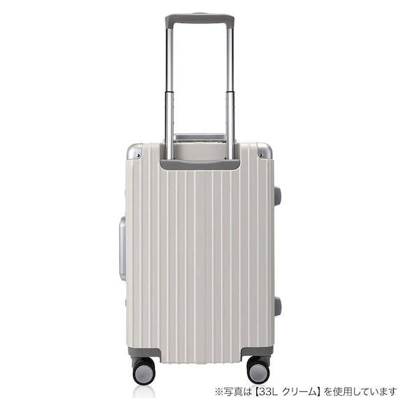 フレームタイプ キャリーケース 60L (クリーム) 3枚目画像
