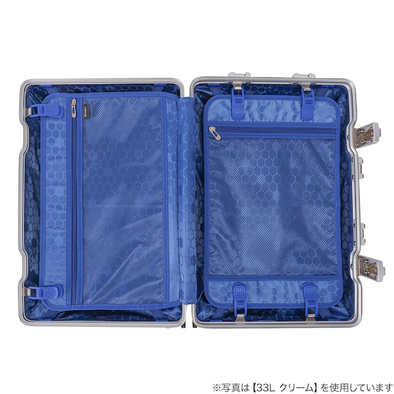 フレームタイプ キャリーケース 60L (クリーム) 13枚目画像