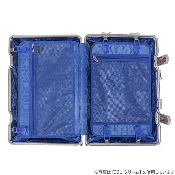 フレームタイプ キャリーケース 90L (クリーム) 13枚目画像