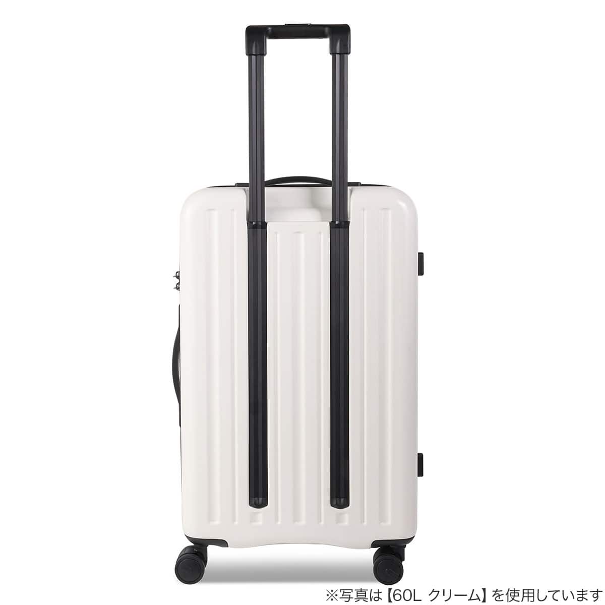 トップオープン ジッパータイプ キャリーケース 38L (ブラック